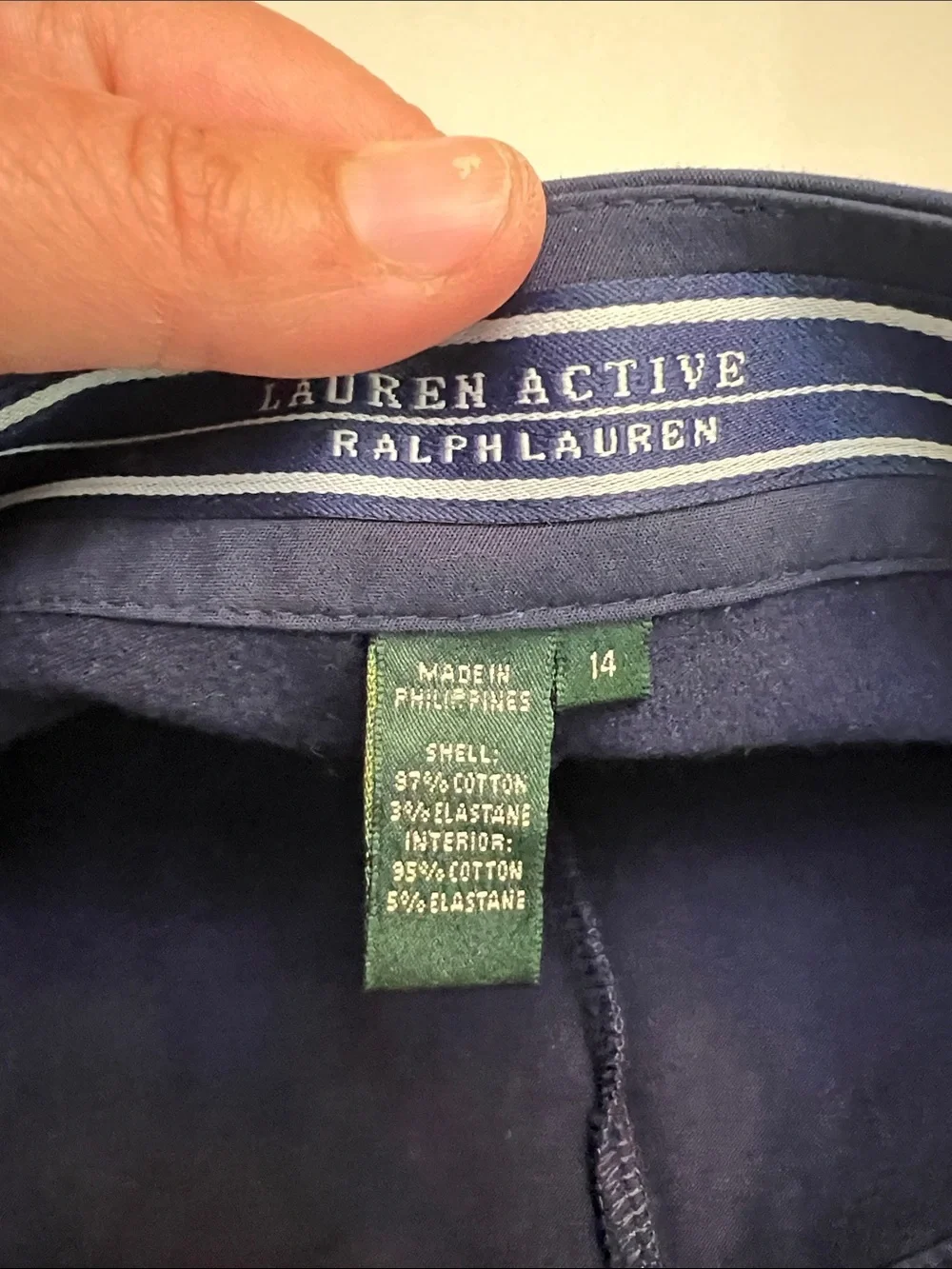 RALPH LAUREN ACTIVE ATHLETIC TENNIS SKIRT SKORT BLUE PLEATED STRIPES 14 NEW